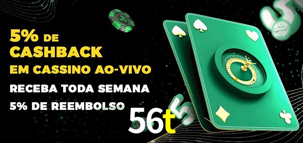 Promoções do cassino ao Vivo 56t